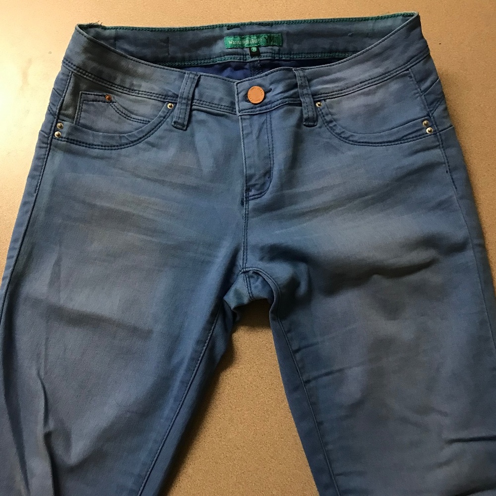 Faded Blue Skinny Jeans